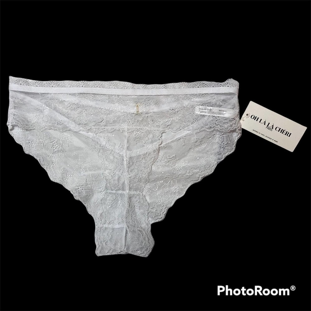 NWT Oh La La Cherie White Lace Panties